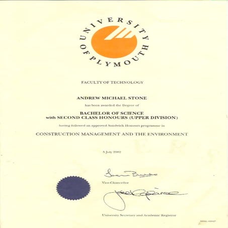 PGCE Cert Andrew Stone | PDF