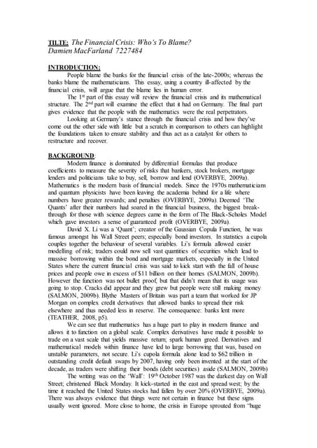 DamienMacfarlandHSTM20482essay