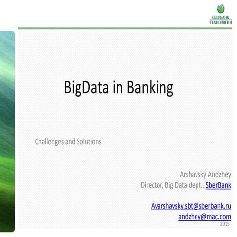 BigData in Banking