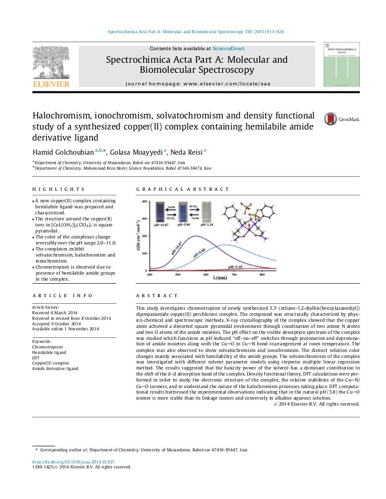 Spectrochimica Acta Part A Molecular and Biomolecular Spectroscopy p9…