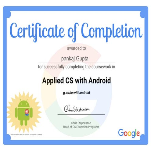 Certificate - RankSheet | PDF
