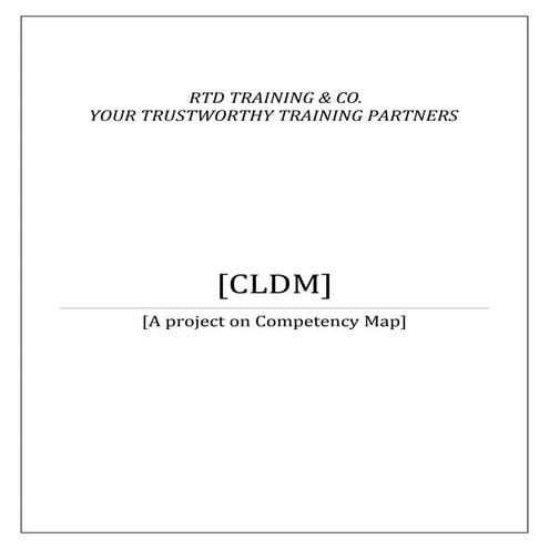 Competency Mapping  project- Aaron