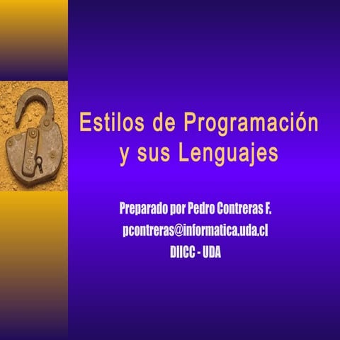 Estilos de programación y sus lenguajes