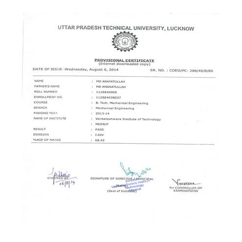 B.tech Document