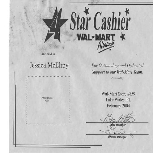 Star Cashier Walmart