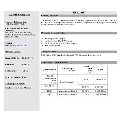 ROHIT RESUME | PDF