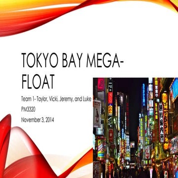 Tokyo Bay Mega- Float