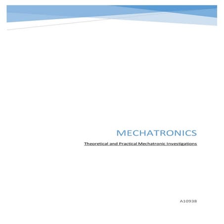mechatronics report