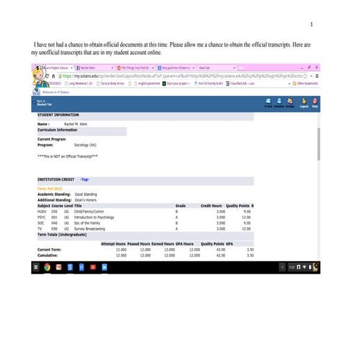 Unofficial transcripts | PPT