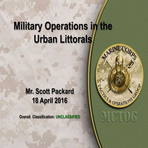 Military Ops in the Urban Littorals PME (160413)