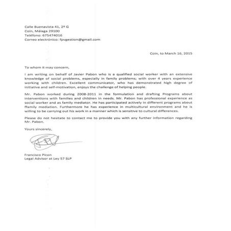 3º Reference Letter | PDF