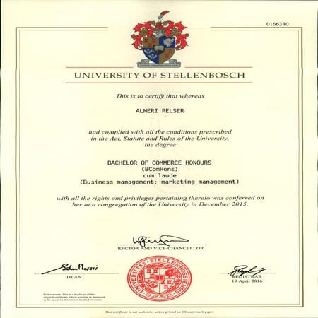 Academic transcripts