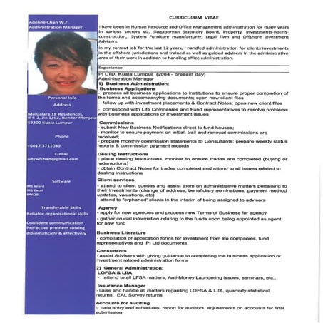 ADY - CV IFA | PDF