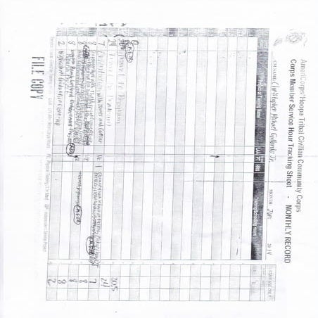 AmeriCorps TCCC June 2014 Timesheet