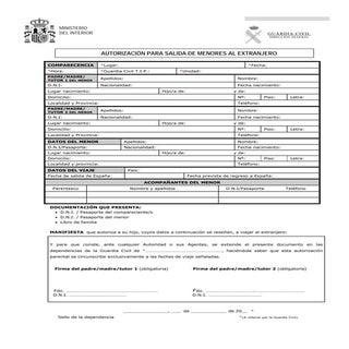 Modelo Autorizacion salida con meno...