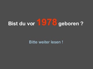 0 Geboren Vor 1978