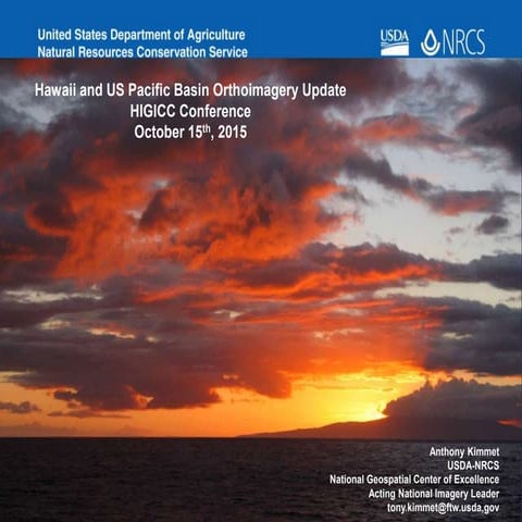 Hawaii and US Pacific Basin Orthoimagery Update