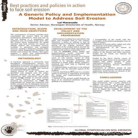 A Generic Policy and Implementation Model to Address Soil Erosion 