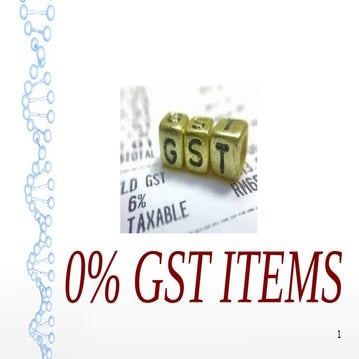 0%gst rate items. complete list