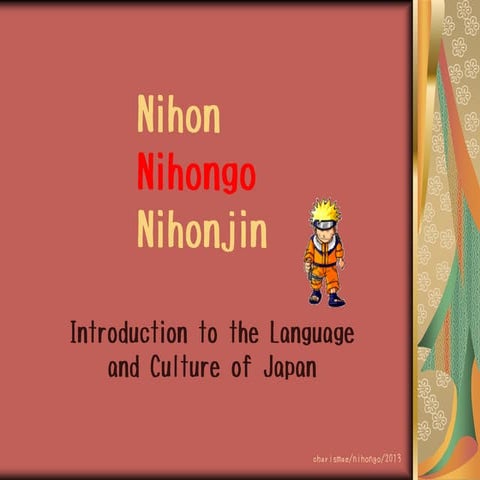 Japan: People, Language, and Culture