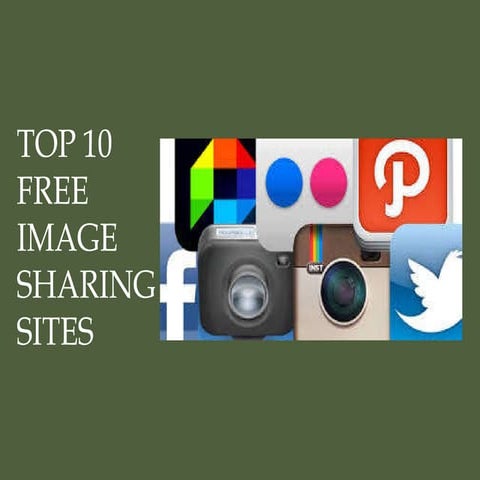 Top 10 free image sharing sites