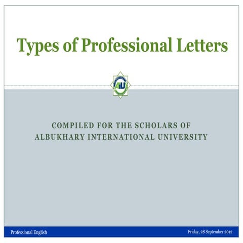 Types of Business Letters