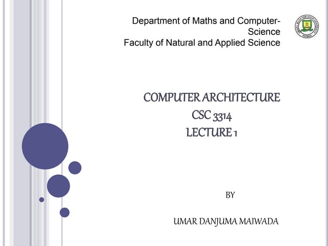 computer Architecture