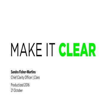 Sandra Fisher-Martins - Make it clear - Productized16