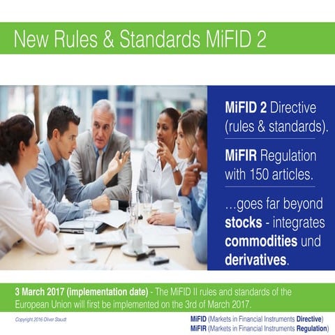 New Rules & Standard MiFID 2