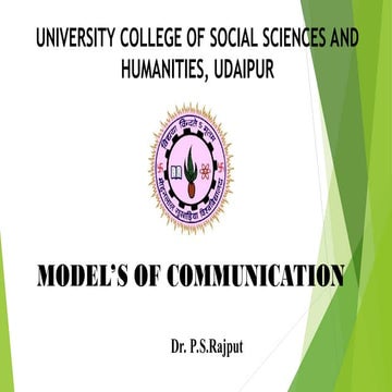 models of communication - fundamentals.ppt