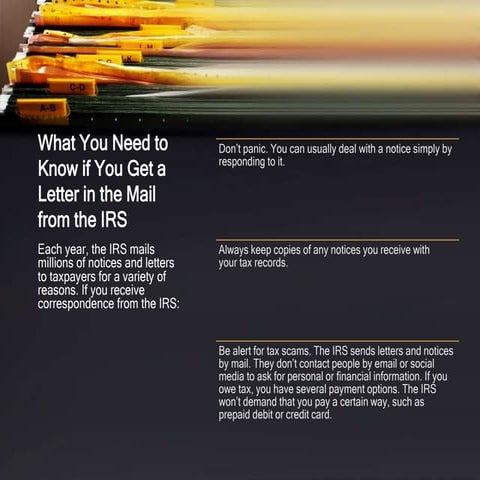 What you need to know if you get a letter in the mail from the irs