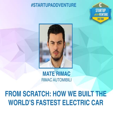 Mate Rimac - How We Built The World's Fastest Electric Car - Startup ...