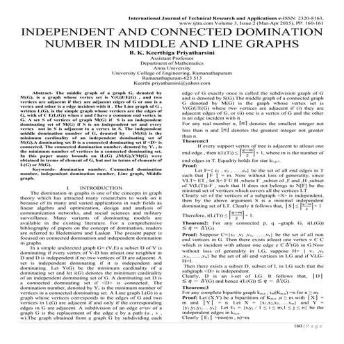 INDEPENDENT AND CONNECTED DOMINATION NUMBER IN MIDDLE AND LINE GRAPHS