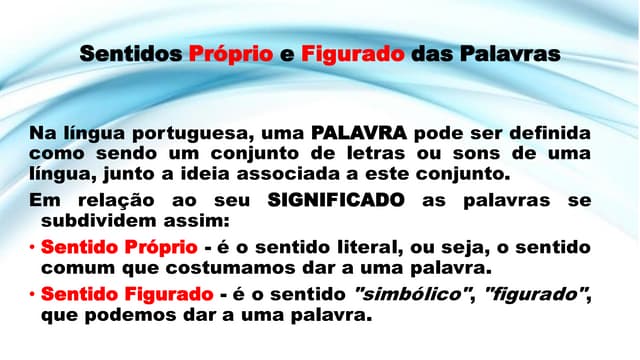 0_Sentido Próprio e Figurado - Estudos para concurso de professor | PDF