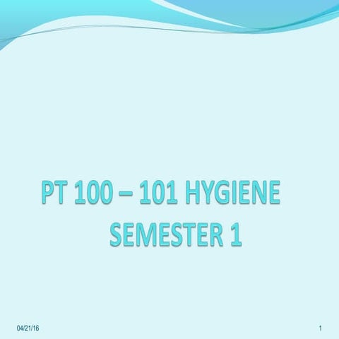 pharmaceutical hygiene