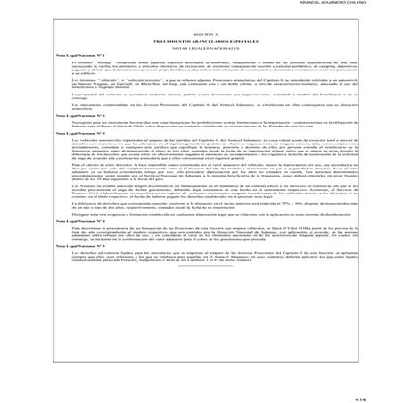  tratamientos arancelarios especiales