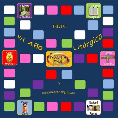 0trivialelañoliturgicodeeducarconjesus tableros