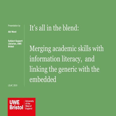 It's all in the blend (updated) - Ward