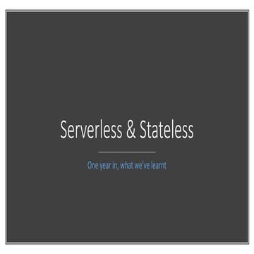 Serverless meetup Auckland #6