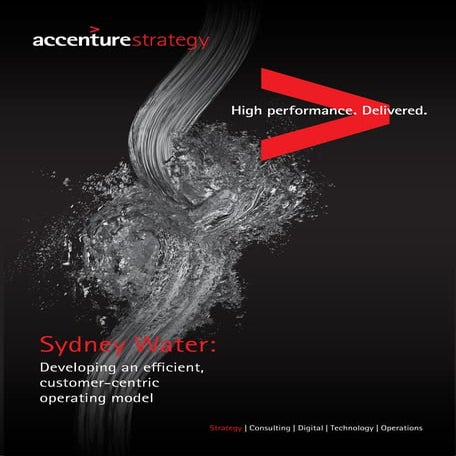 Sydney Water Target Operating Model Design | PDF