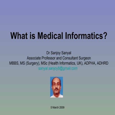 What Is Medical Informatics?
