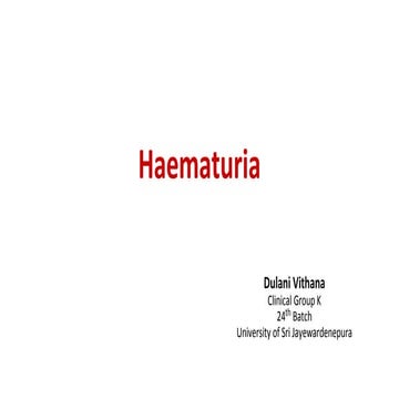 Haematuria