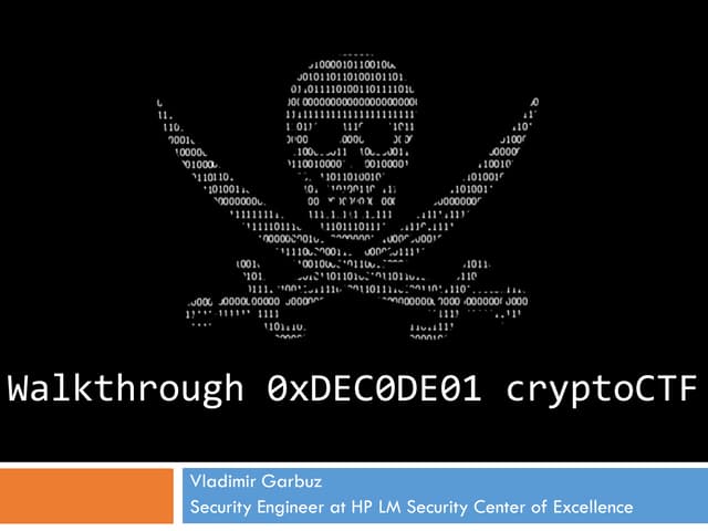 0xdec0de01 crypto CTF solutions