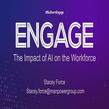 The Impact of AI on the Workforce - Stacey Force