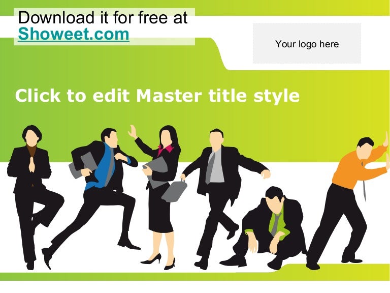 business and silhouette emotions – free powerpoint template business and silhouette emotions – free powerpoint template, Presentation templates