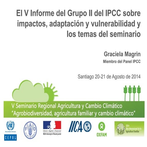 El V Informe del Grupo II del IPCC sobre impactos, adaptación y vulnerabilida...