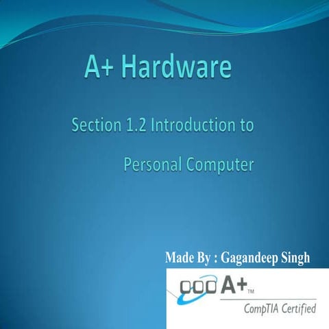 1.0  introduction to personal computer