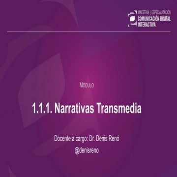1.1.1. Narrativas Transmedia - U03