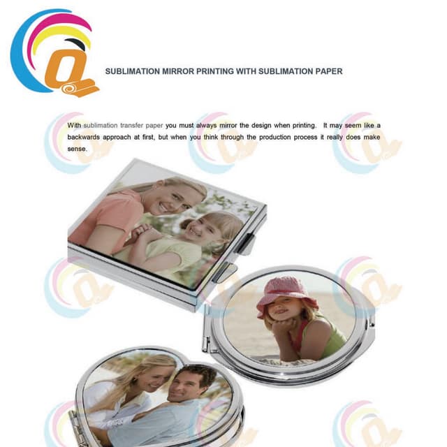 SUBLIMATION MIRROR PRINTING WITH SUBLIMATION PAPER