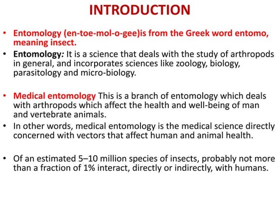 Introduction to Entomology | PPT